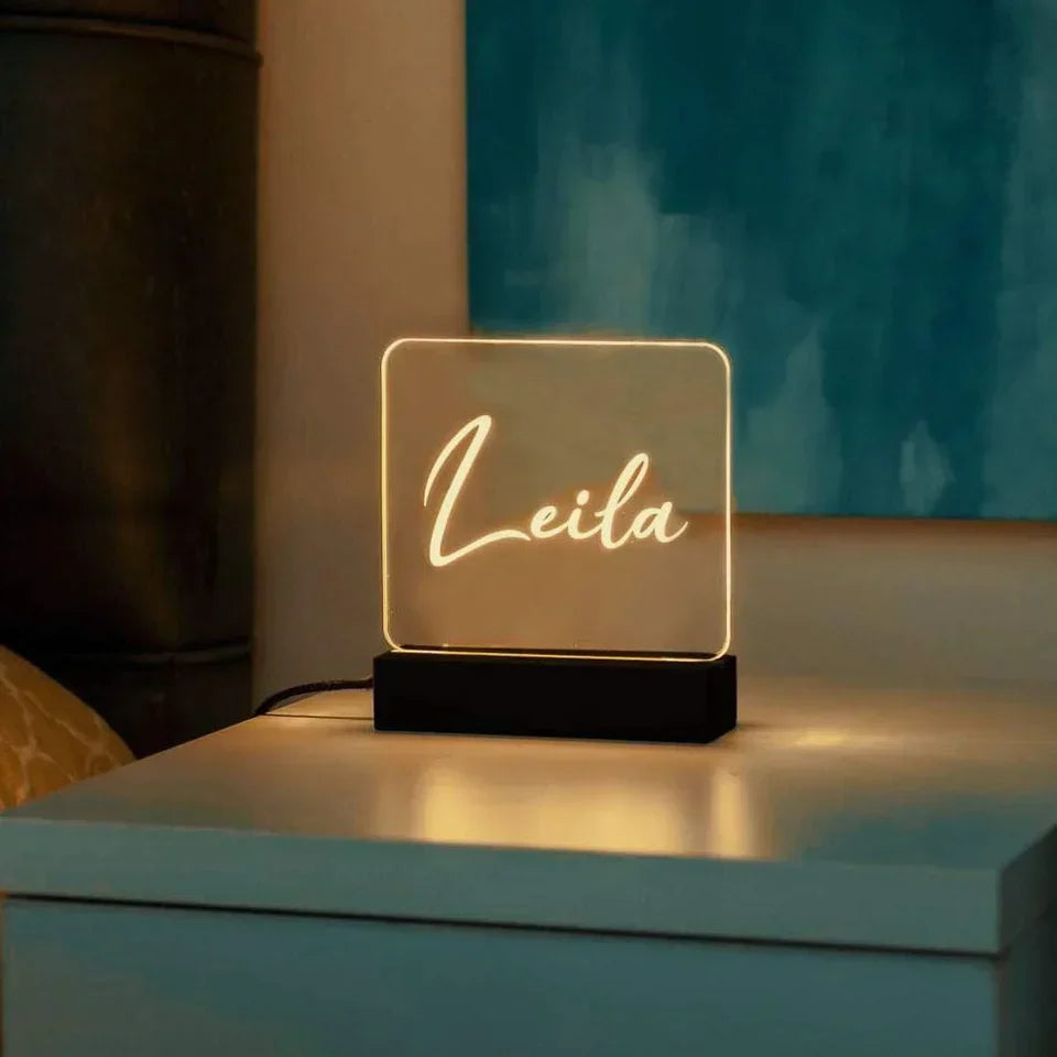 Acrylic Name Lamp